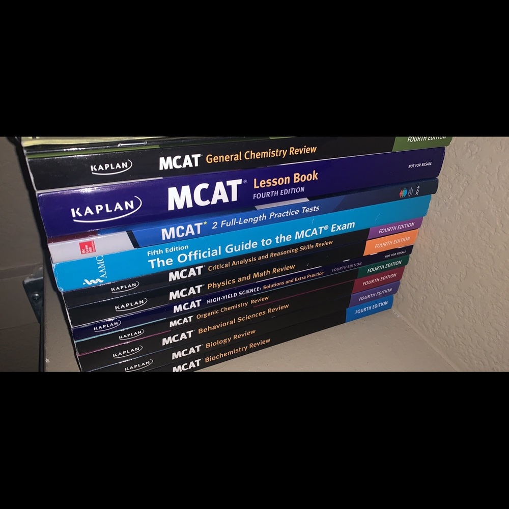 Kaplan MCAT study guide set of books